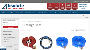 Absolute Water Pumps - Discharge Hoses