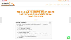 Alumacer - Juntas de Dilatación
