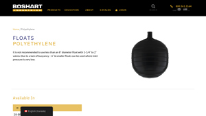 Boshart - Polyethylene Floats