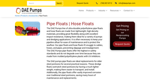 DAE Pumps - Polyethylene Pipe and Hose Floats