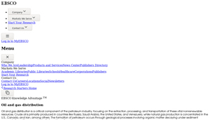 EBSCO - Oil and Gas Distribution Insights