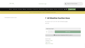 FarmChem - All Weather Suction Hose
