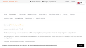 Oil & Gas Portal - Field Development Plans
