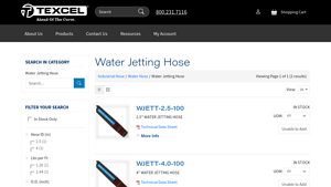 Texcel - Water Jetting Hose