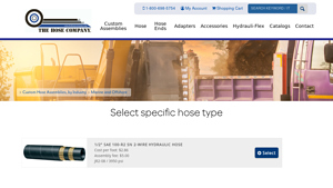 The Hose Company - 1/2 SAE 100-R2 SN Hydraulic Hose