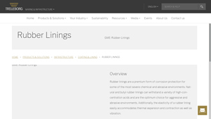 Trelleborg - Rubber Linings