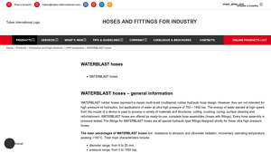 Tubes International - WATERBLAST Hoses