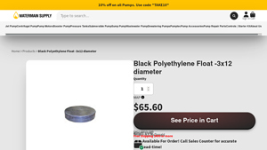 A.Y. McDonald - Black Polyethylene Float