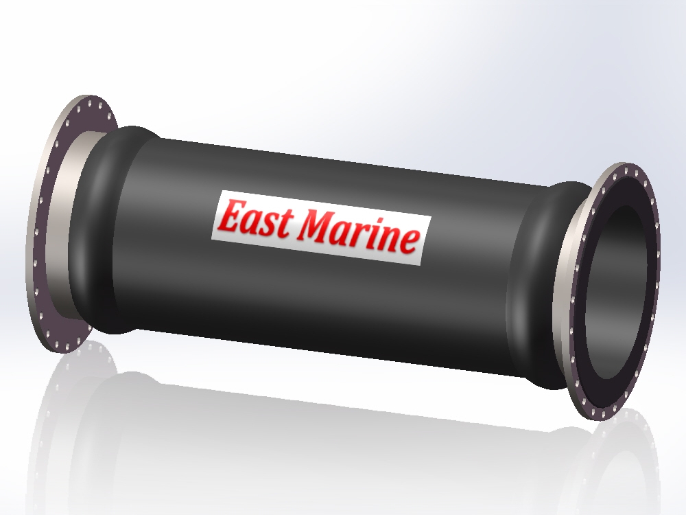 Armored Discharge Rubber Hose with Steel Flange